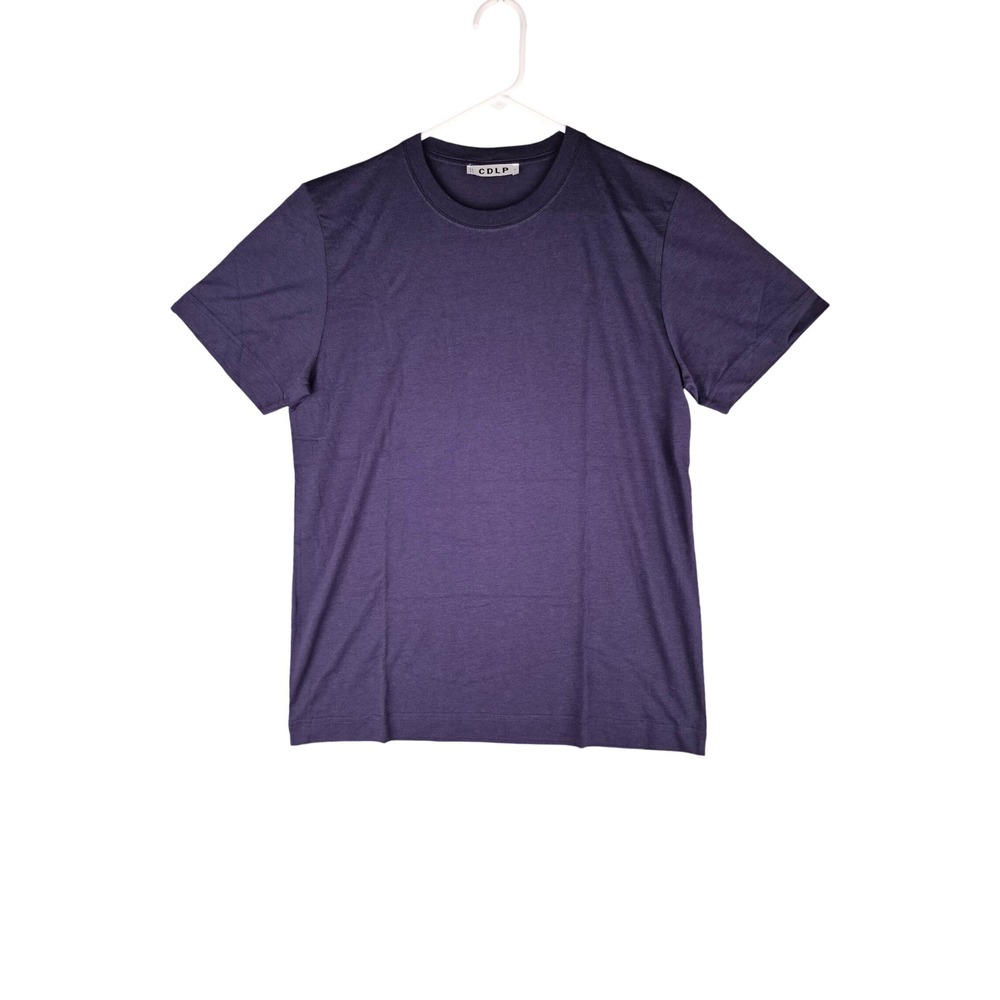 CDLP Blue Lyocell/Cotton Solid Navy Short Sleeve Crew Neck T-Shirt Mens Small